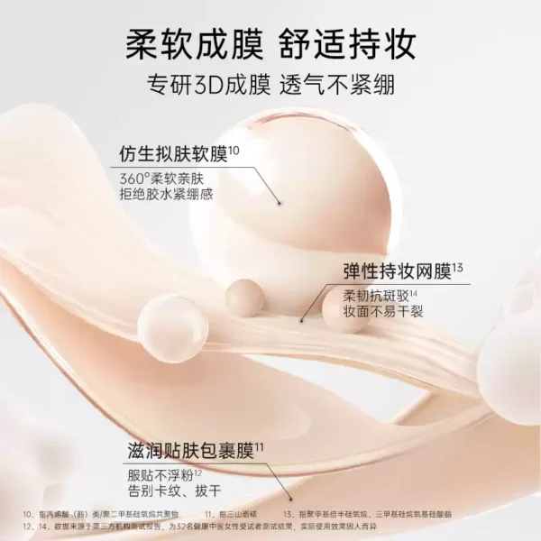 O1CN017Ces722Dz2ZfM3VHW_2214811558679.jpg_q50.jpg_.webp 【戚薇同款】她叙亲肌柔光气垫粉底霜24H遮瑕持久不脱妆粉底BB霜