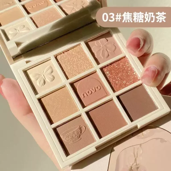 O1CN01Nbdkmp29EzyWOEA4u_3319668037.jpg_q50.jpg_.webp novo九色眼影盘奶茶大地色ins超火平价学生小众品牌哑光2026新款