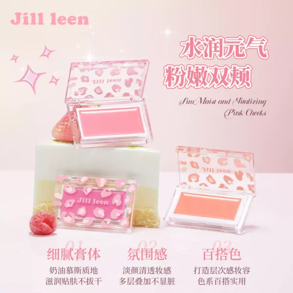 O1CN01QHWTzR1oTYxPyo8o4_2200757665226.jpg_q50.jpg_.webp JILLLEEN腮红膏泥腮紫提亮膨胀持妆氛围自然滋润亲肤修容提升气色
