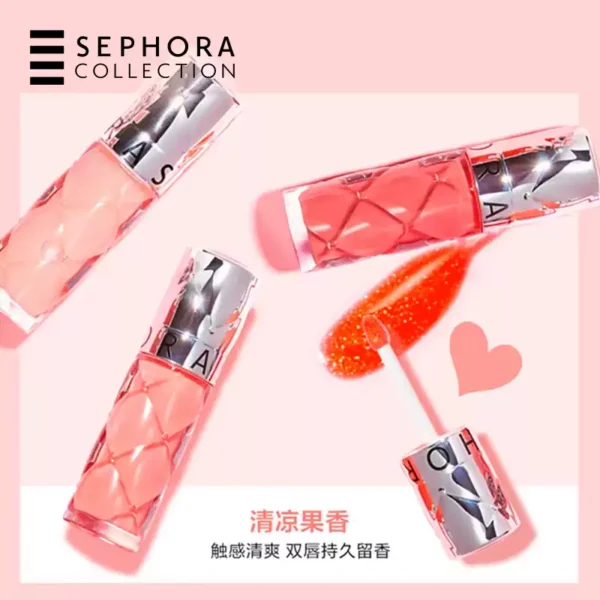 Sephora/丝芙兰丰盈蜜润唇釉镜面细闪唇釉02口红女亮泽裸色唇釉05